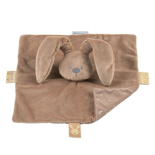 Doudou Plat Lapin Lapidou Taupe Imprimé Phosphorescent - Marron