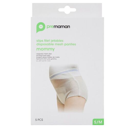 Lot De 5 Slips Jetables Extensibles Taille S/M - Blanc
