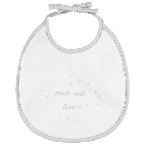 Bavoir En Coton Made With Love À Nouer - Blanc