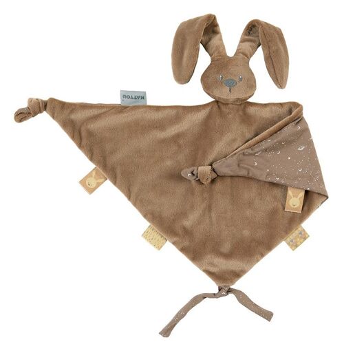 Doudou Maxi Lapin Lapidou Marron À Motif Phosphorescent - Marron