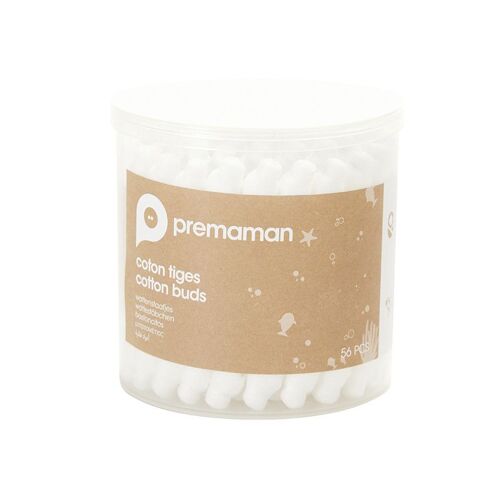 Coton Tiges Bout Poire X56 - Blanc