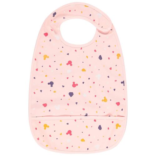 Bavoir Plastifié À Scratch Disney Minnie - Rose Clair