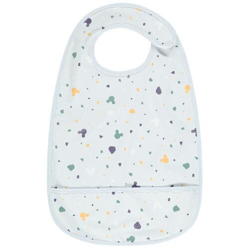 Bavoir Plastifié À Scratch Disney Mickey - Bleu Clair
