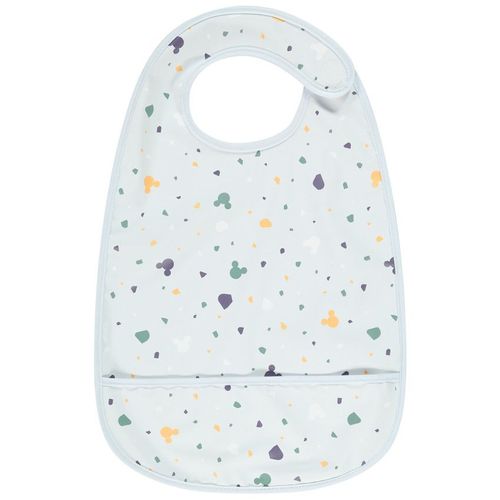 Bavoir Plastifié À Scratch Disney Mickey - Bleu Clair
