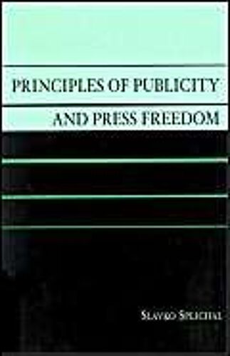 Principles Of Publicity And Press Freedom