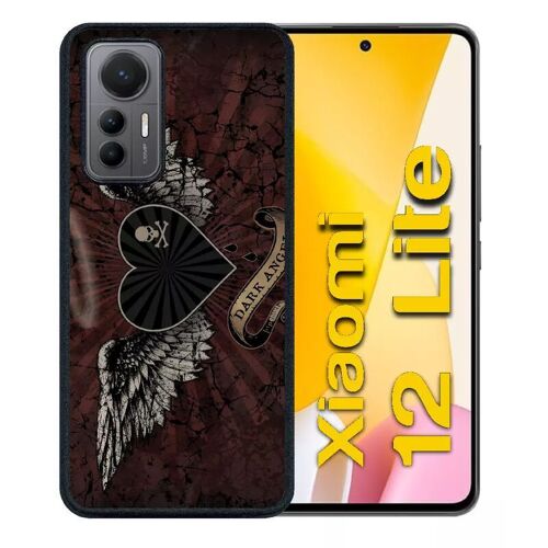 Coque Pour Xiaomi 12 Lite - Gothique Dark Angel Tetes De Mort - Silicone - Noir