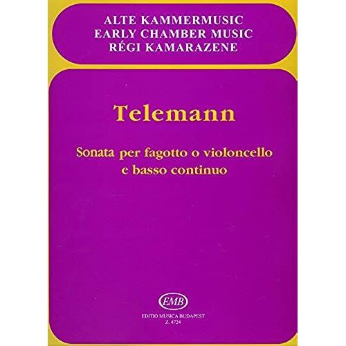 Emb (Editio Musica Budapest) Telemann G.P. - Sonata Mi - Basson Et Piano Classical Sheets Bassoon