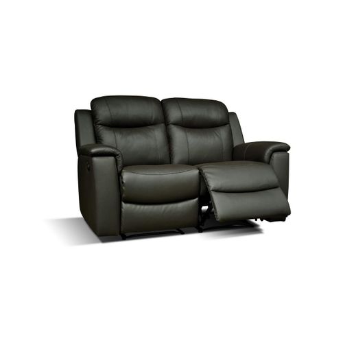 Canapé 2 Places Relax Evasion En Cuir - Noir