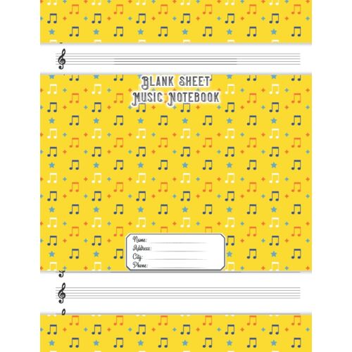Blank Sheet Music Notebook: Music Manuscript Paper Notebook | 120 Pages | Perfect For Piano, Violin, Guitar, Banjo, And Other Musical Instruments | Vol.179