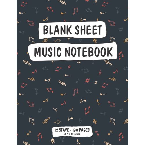 Blank Sheet Music Notebook: Blank Sheet Music Notebook - Vol 504