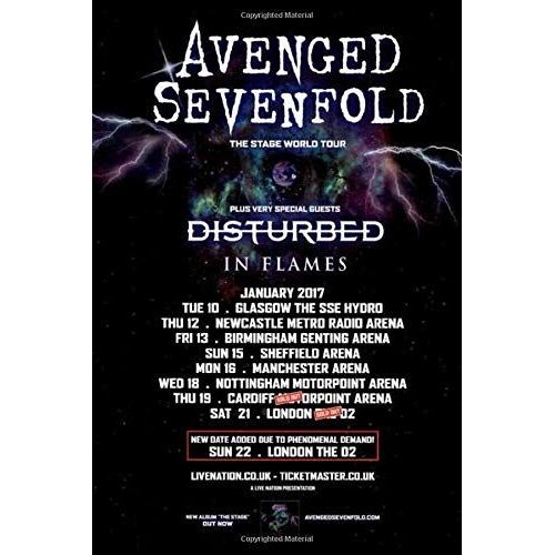 Avenged Sevenfold Hard Rock Band Musc Food Journal