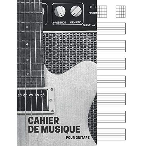 Cahier De Musique Pour Guitare: 7 Tablatures Et 6 Diagrammes D'accords Par Page. Idéal Pour Les Étudiants, Amateurs Et Professionnels. Cahier De Tablature Guitare, Bloc Guitare (110 Pages ,Grand Forma