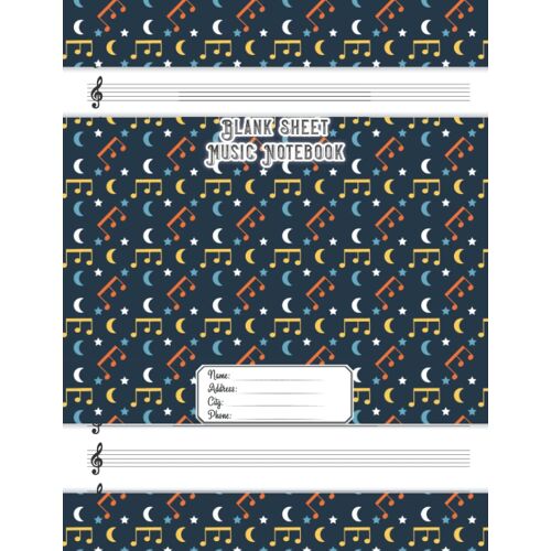 Blank Sheet Music Notebook: Music Manuscript Paper Notebook | 120 Pages | Perfect For Piano, Violin, Guitar, Banjo, And Other Musical Instruments | Vol.180