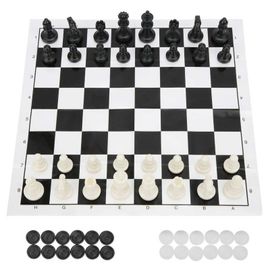 2 En 1 Jeu D'échecs Jeu De Dames De Voyage 2 En 1 Jeux Ensemble Portable Jeu D'échecs Et De Dames Pour Les Enfants Et Les Adultes Jeu D'échecs