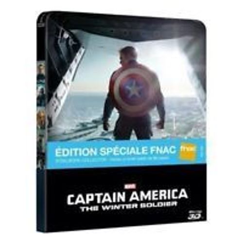 Captain America Le Soldat De L'hiver Steelbook Fnac Blu Ray 2d 3d Brd Boitier Métal