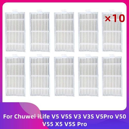 Pi¿¿ces De Rechange Pour Aspirateur Robot Domestique Chuwi Ilife V5 V5S V3 V3S V5Pro V50 V55 X5 V5S Pro, Kit De Filtre Hepa Lavable 9109-May22253