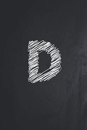 D: D Initial Alphabet Monogram Notebook, Lovely Carnival Letter Monogrammed, Blank Lined Journal & Diary For Writing & Note Taking For Kids, Teenager, Men, Women, Coworker Size 6x9 Matte Finish Cover.