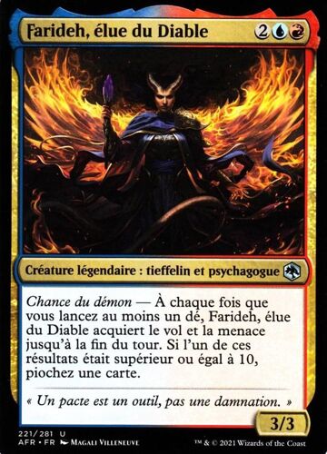 Farideh Élue Du Diable - Mtg - Dungeons & Dragons - Aventures Dans Les Royaumes Oubliés - U - 221/281