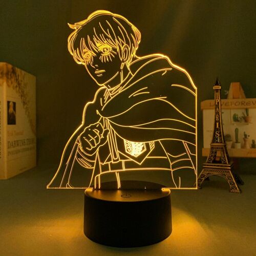 Lampe 3d Représentant L'attaque Des Titans 4, Armin, Arlert, Veilleuse Décorative Pour Chambre À Coucher, Cadeau D'anniversaire Pour Enfants, Shingeki No Kyojin