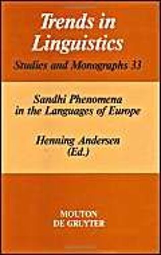 Sandhi Phenomena In The Languages Of Europe