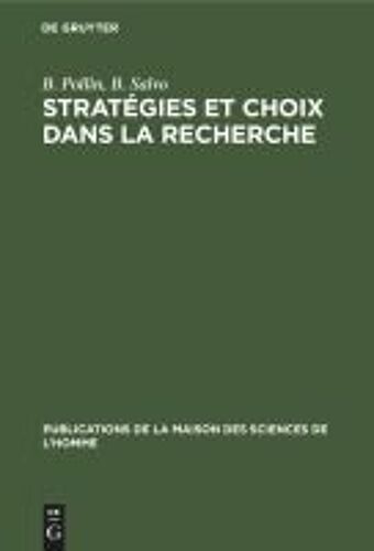 Stratégies Et Choix Dans La Recherche
