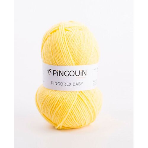 Pingouin - Pelote De Laine Pingorex Baby De 50g - Laine À Tricoter - 100% Acrylique - Aiguille N°3 - Couleur Mimosa