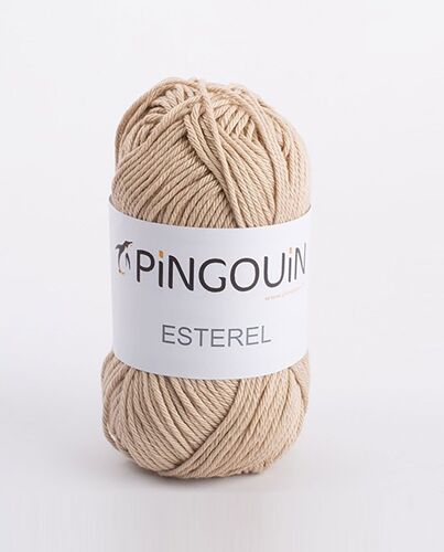 Pingouin - Pelote De Laine Pingo Esterel 3 De 52g - Laine À Tricoter - 100% Coton - Aiguille N°3 - Couleur Chanvre