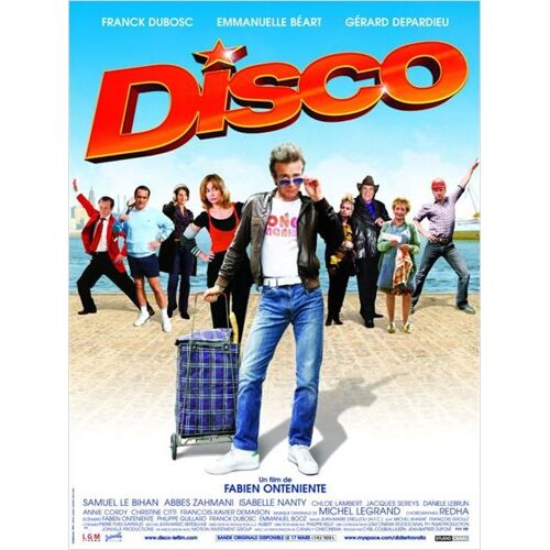 Disco - Véritable Affiche De Cinéma Pliée- Format 120x160 Cm - De Fabien Onteniente Avec Franck Dubosc, Emmanuelle Béart, Gérard Depardieu, Samuel Le Bihan, Abbes Zahmani -2008