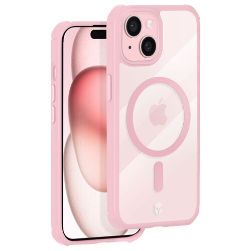 Coque Renforcée AIR FROST MagSafe pour iPhone 15 Plus Force Case Rose