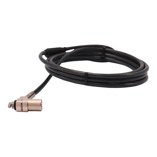 DICOTA Security T-Lock Ultra Slim V2 - Câble de sécurité - noir, argent - 2 m