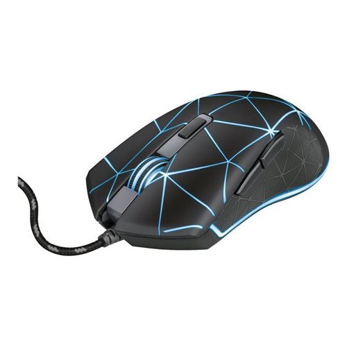 Trust GXT 133 Locx - Souris - pour droitiers - optique - 6 boutons - filaire - USB