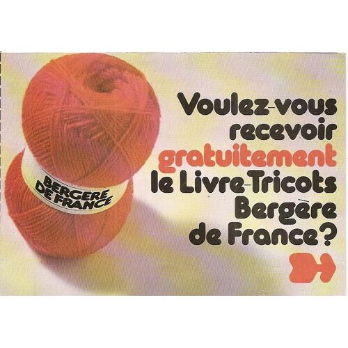 Étiquette Flyeur Bergère De France - Publicité