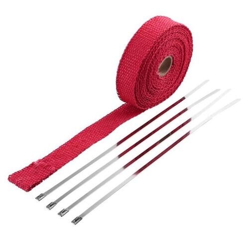 Ruban D'échappement Thermique De Moto | 5 M, Bande D'échappement Thermique, Bandeau Coupe-Bas Résistant À La Chaleur Pour Accessoires De Voiture De Moto