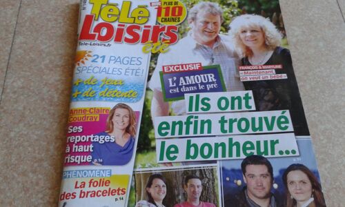 Télé Loisirs 1484 L'amour Est Dans Le Pré,Anne Claire Coudray,La Folie Des Bracelets