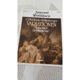 Carl Philip Emmanuel Bach, Variationen "Ich Schlief, Da Träumte Mir" Pour Clavier