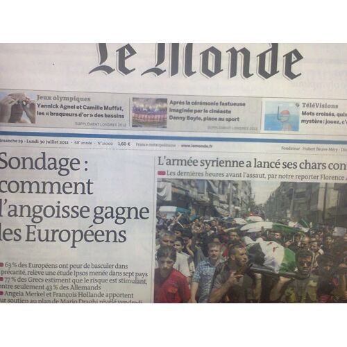 Monde (Le) N° 21002 Du 29/07/2012