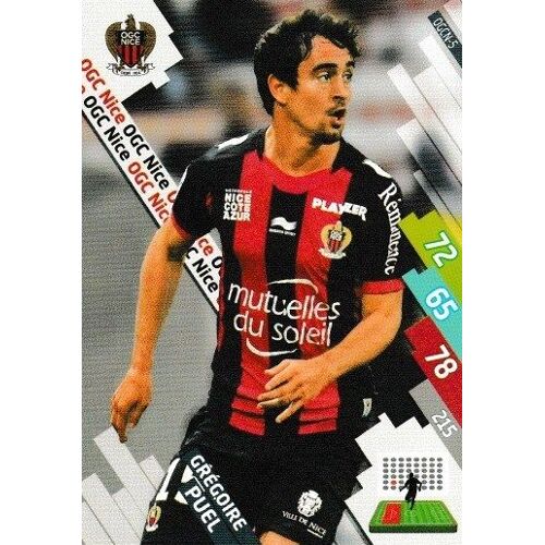 Carte Panini Foot Adrenalyn 2014 / 2015 Gregoire Puel Nice