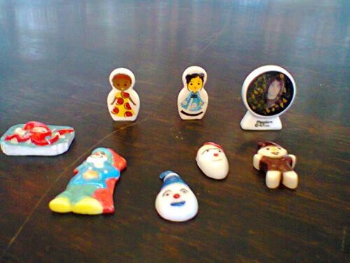Lot De 8 Fèves "À Plat" Bd Et Autres : Pipin, Lutin, Poupées Russes..°°