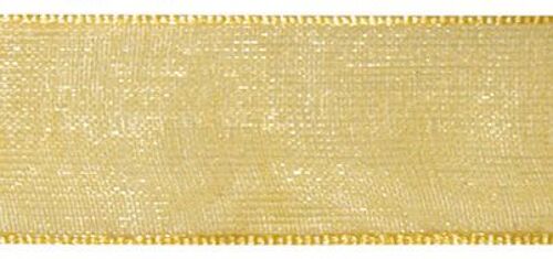 Ruban Organdi Doré 15 Mm 10 M