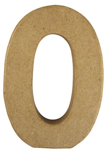 Alphabet En Papier Mâché 15 Cm Lettre O