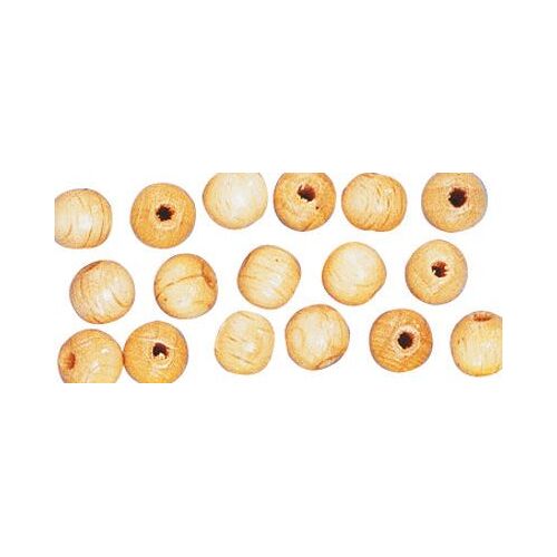 Perle En Bois Nature Ronde Ø 12 Mm 32 Pièces