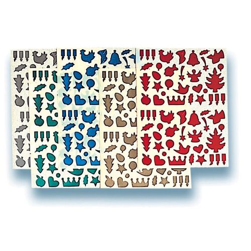 Gommettes Métallisées Noel Assortiment X 160 - Apli Agipa