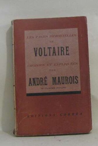 Les Pages Immortelles De Voltaire Choisies Et Expliquées