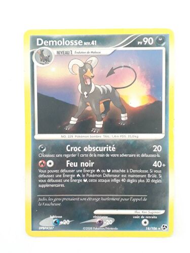 Pokemon - Carte  Demolosse - Niv 41 Pv 90 18/106