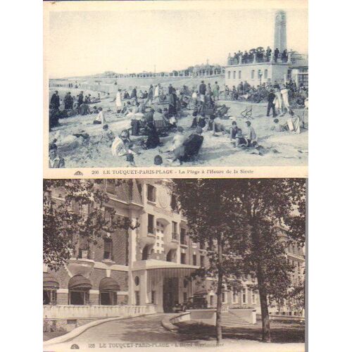 Lot De 2 Cartes Postales Anciennes De Touquet Paris Plage, Pas De Calais (62) °°°
