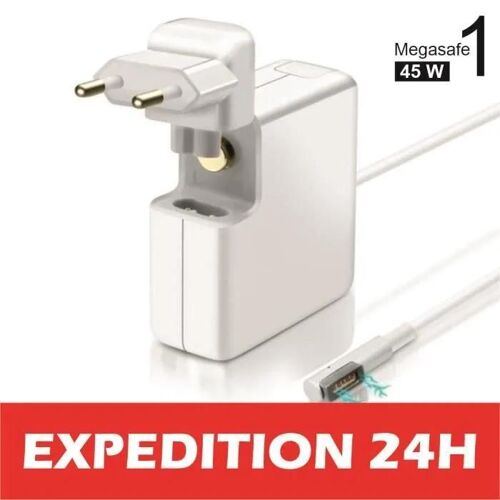 Megasafe 1 45w Chargeur pour Apple Macbook pro ,A1343 Magsafe Chargeur pour Mac Air 45W