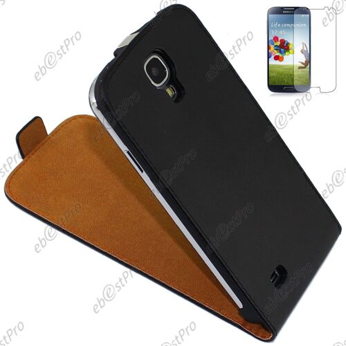 ebestStar ® Housse Coque Etui en PU cuir à rabat ultra fine (SLIM case) pour Samsung Galaxy S4 i9500 i9505, Couleur Noir