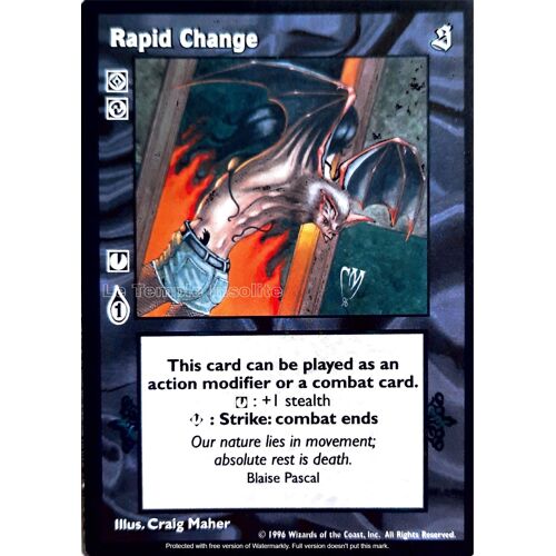 Carte Vampire - Rapid Change 1996