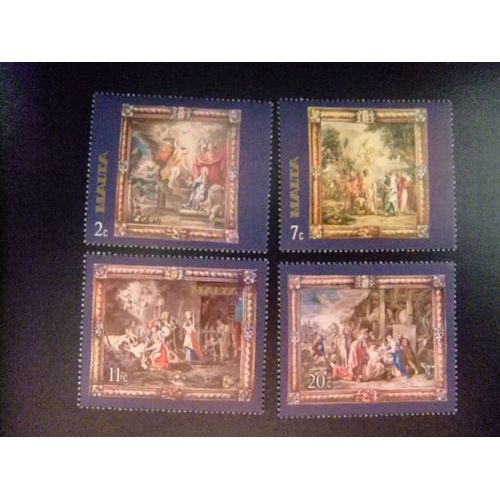 Timbre Malte - Rubens - Tapisseries Flamandes Yvert & Tellier Nº 541 / 544 ** Mnh 