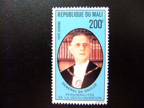 Timbre Mali 1977 General De Gaulle Yvert & Tellier Nº Pa 294  ** Mnh 
